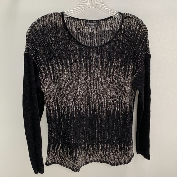 Eileen Fisher Sweaters - Eileen Fisher Wool & Linen Blurred Stripes Sweater